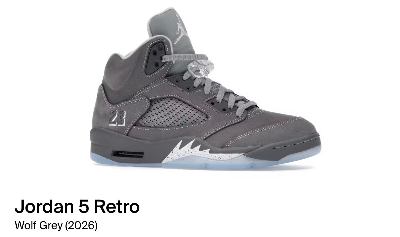 Jordan 5 Retro Wolf Grey (2026)