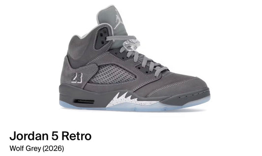Jordan 5 Retro Wolf Grey (2026)