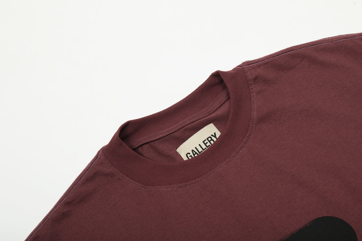 GALLERY DEPT Hand-Painted Distressed T-Shirt Deep Red