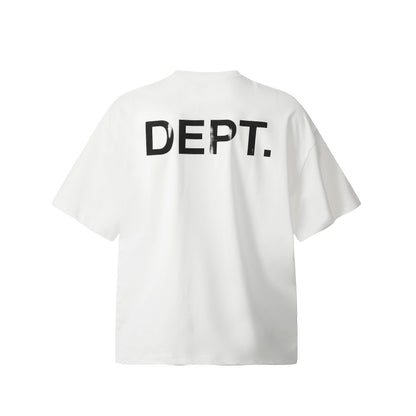 GALLERY DEPT Hand-Painted Distressed T-Shirt Deep Red