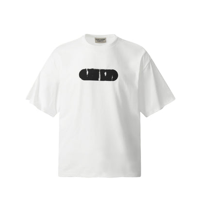 GALLERY DEPT Hand-Painted Distressed T-Shirt Deep Red