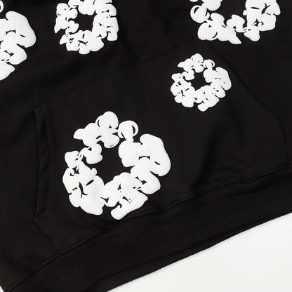 DENIM TEARS COTTON WREATH HOODIE BLACK