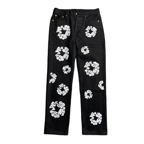 DENIM TEARS x LEVI'S COTTON WREATH JEANS BLACK