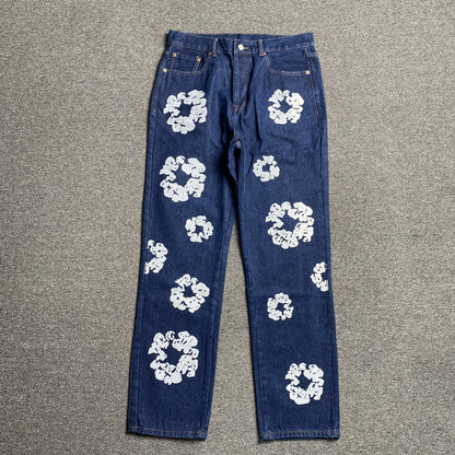 DENIM TEARS x LEVI'S COTTON WREATH JEANS DARK BLUE