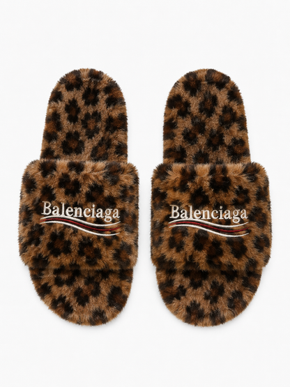 Balenciaga Furry Slide Sandal