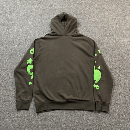 SP5DER BELUGA HOODIE SLATE GREY/GREEN