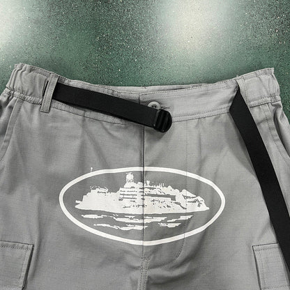 CORTEIZ CARGO PANTS STONE GREY