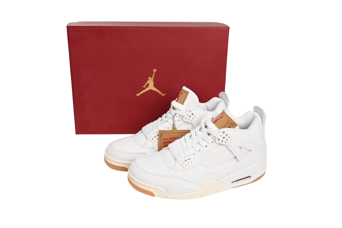 Air Jordan 4 Levi's White