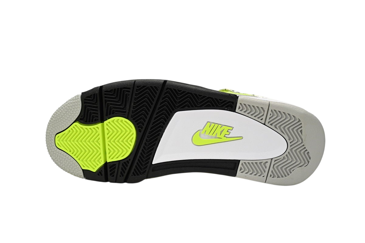 Air jordan 4 Plush Fluorescent Yellow