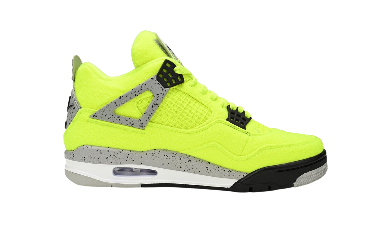 Air jordan 4 Plush Fluorescent Yellow