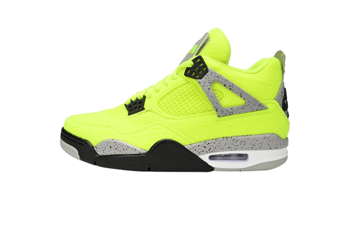 Air jordan 4 Plush Fluorescent Yellow