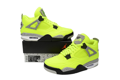 Air jordan 4 Plush Fluorescent Yellow