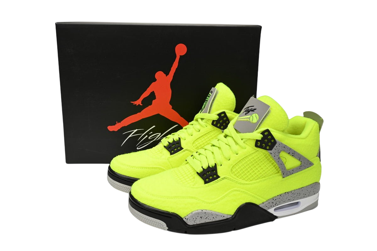 Air jordan 4 Plush Fluorescent Yellow