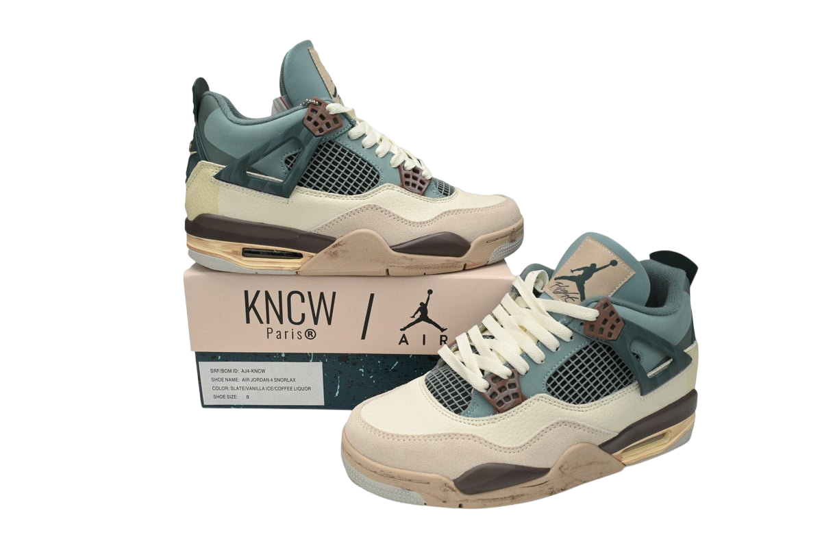 Air Jordan 4 Retro Blue Grey Brown